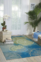 Load image into Gallery viewer, Nourison Home &amp; Garden RS092 Blue 4&#39;x6&#39; Area Rug RS092 Blue
