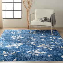 Load image into Gallery viewer, Calvin Klein River Flow 5&#39; x 7&#39; Navy Ivory Area Rug RFV03 Navy Ivory
