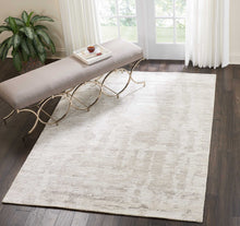 Load image into Gallery viewer, Nourison Ellora ELL01 Grey and White 6&#39;x8&#39; Modern Area Rug ELL01 Ivory/Grey
