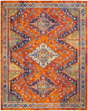 Load image into Gallery viewer, Nourison Allur 8&#39; x 10&#39; Orange Multicolor Area Rug ALR02 Orange Multicolor
