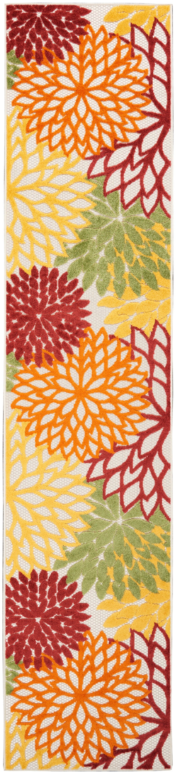 Nourison Aloha 2' x 12' Area Rug ALH05 Red Multi Colored