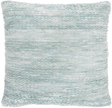 Load image into Gallery viewer, Mina Victory Life Styles Woven Ribbon Loops Seafoam Throw Pillow DC257- 26&quot;x 26&quot;
