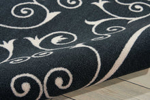 Load image into Gallery viewer, Nourison Home &amp; Garden RS019 Black 10&#39;x14&#39; Rug RS019 Black

