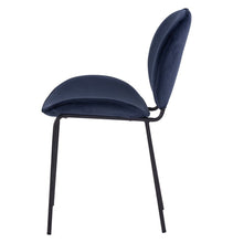 Load image into Gallery viewer, Ormer Dining Chair - Navy Velvet - DINING CHAIRS - GFURN

