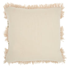 Load image into Gallery viewer, Mina Victory Life Styles Diamond Stripe Texture Sage Throw Pillow DL033 18&quot;X18&quot;
