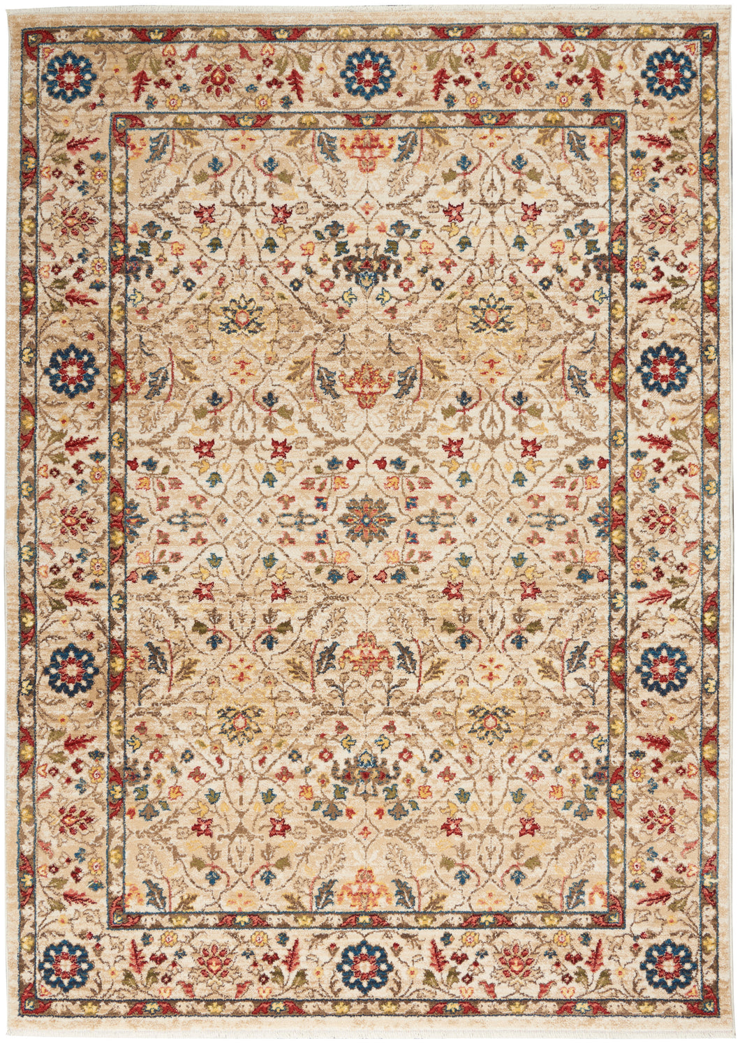 Nourison Revel 5'x8' Ivory Area Rug REV03 Ivory