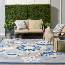 Load image into Gallery viewer, Nourison Aloha 9&#39; x 12&#39; Area Rug ALH25 Blue/Grey
