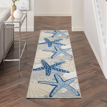 Load image into Gallery viewer, Nourison Aloha 2&#39; x 10&#39; Area Rug ALH24 Blue/Grey
