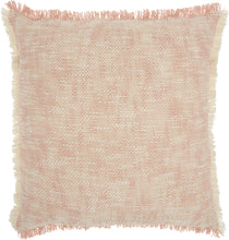 Load image into Gallery viewer, Nourison Life Styles Woven Fringe Blush Throw Pillow SH020 20&quot;X20&quot;
