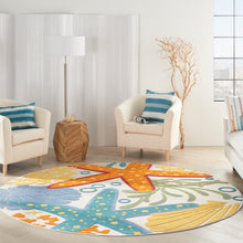 Load image into Gallery viewer, Nourison Aloha 8&#39; Round Area Rug ALH24 Multicolor
