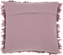 Load image into Gallery viewer, Mina Victory Paper Loop Shag Lavender Throw Pillow DL058 20&quot; x 20&quot;
