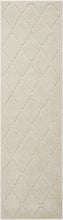 Load image into Gallery viewer, Michael Amini Gleam MA601 White 8&#39; Runner Hallway Rug MA601 Ivory
