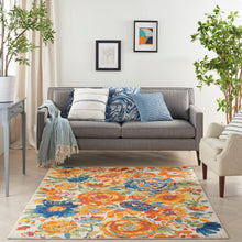 Load image into Gallery viewer, Nourison Allur 5&#39; x 7&#39; Ivory Multicolor Area Rug ALR07 Ivory Multicolor
