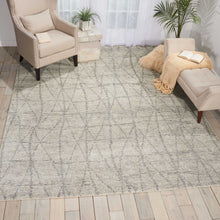 Load image into Gallery viewer, Nourison Ellora ELL02 Grey 6&#39;x8&#39; Modern Area Rug ELL02 Stone
