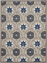 Load image into Gallery viewer, Nourison Aloha 10&#39;x13&#39; Grey Patio Area Rug ALH19 Grey/Blue
