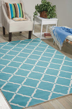 Load image into Gallery viewer, Nourison Home &amp; Garden RS091 Blue 10&#39;x14&#39; Rug RS091 Aqua
