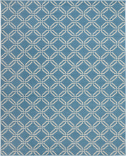 Load image into Gallery viewer, Nourison Jubilant JUB17 Blue 8&#39;x10&#39; Large Low-pile Rug JUB17 Blue
