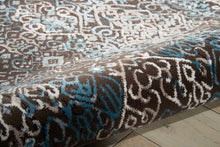 Load image into Gallery viewer, Nourison Karma KRM04 Blue and Brown 5&#39;x7&#39; Area Rug KRM04 Blue
