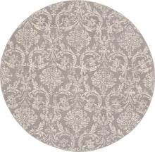 Load image into Gallery viewer, Nourison Jubilant 8&#39; Round Grey Area Rug JUB09 Grey

