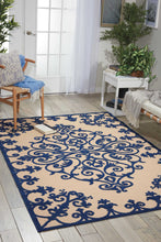 Load image into Gallery viewer, Nourison Aloha ALH12 Navy 10&#39;x13&#39; Oversized Indoor-outdoor Rug ALH12 Navy
