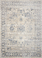Load image into Gallery viewer, kathy ireland Home Malta MAI05 Blue and Ivory 4&#39;x6&#39; Area Rug MAI05 Ivory/Blue

