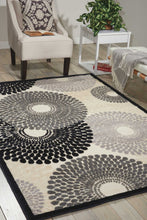Load image into Gallery viewer, Nourison Graphic Illusions GIL04 Grey 4&#39;x6&#39; Area Rug GIL04 Parchment
