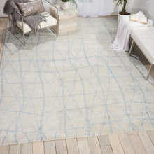 Load image into Gallery viewer, Nourison Ellora ELL02 Ivory and Blue 9&#39;x12&#39; Oversized Handmade Rug ELL02 Sky
