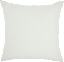 Load image into Gallery viewer, Nourison Printed Wavy Lines Indoor/Outdoor Coral Throw Pillow BJ151 18&quot;X18&quot;
