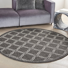 Load image into Gallery viewer, Nourison Country Side 5&#39; Round Area Rug CTR02 Charcoal
