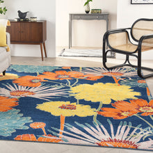 Load image into Gallery viewer, Nourison Allur 9&#39; x 12&#39; Navy Multicolor Area Rug ALR06 Navy Multicolor
