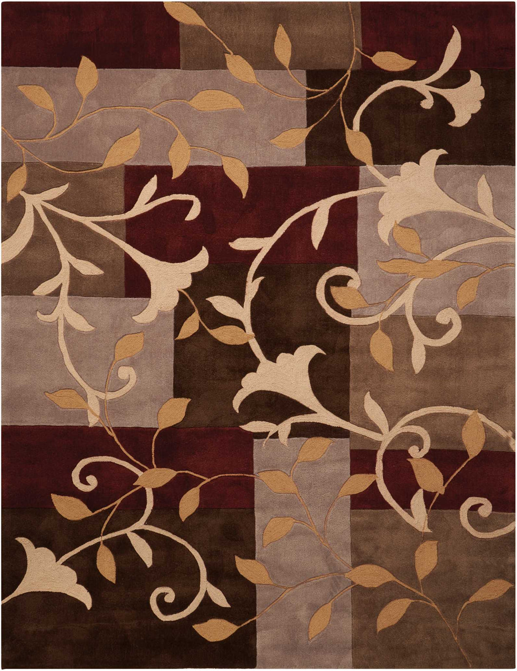 Nourison Contour CON01 Brown 7'x9' Rug CON01 Mocha