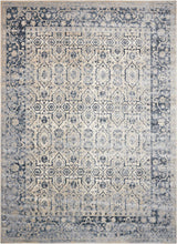 Load image into Gallery viewer, kathy ireland Home Malta MAI04 Blue and Ivory 4&#39;x6&#39; Area Rug MAI04 Ivory/Blue
