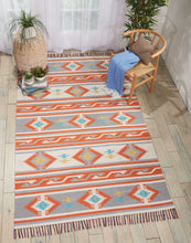Load image into Gallery viewer, Nourison Baja BAJ03 Grey and White 4&#39;x6&#39; Southwestern Area Rug BAJ03 Ivory/Grey
