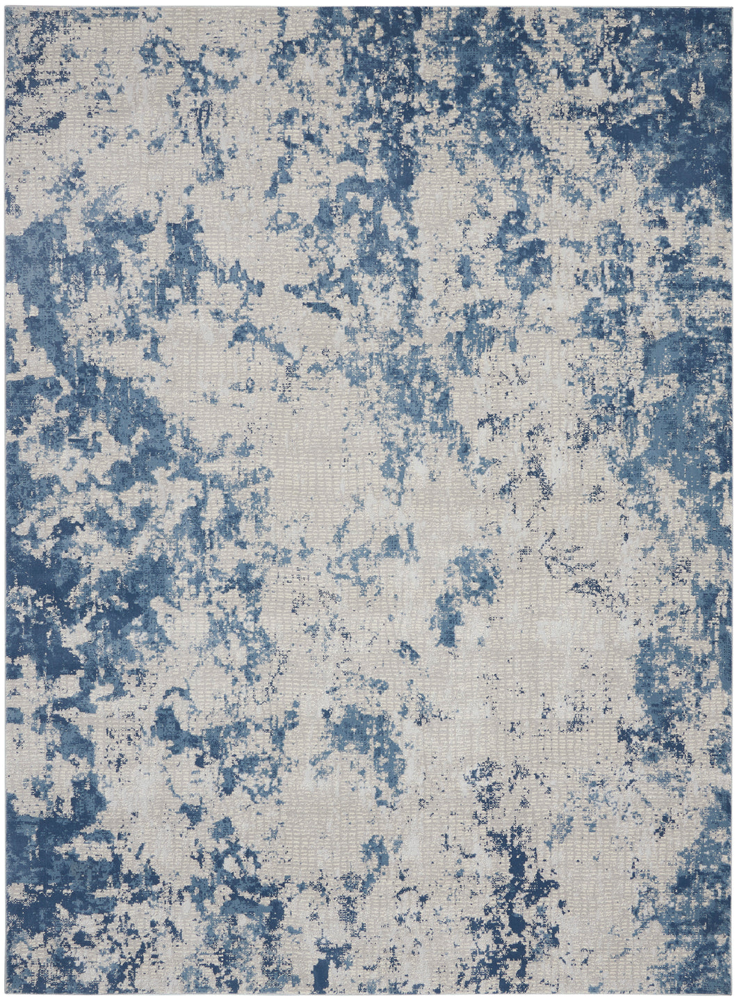 Nourison Rustic Textures 9' x 13' Area Rug RUS16 Grey/Blue