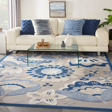 Load image into Gallery viewer, Nourison Aloha 10&#39; x 13&#39; Area Rug ALH25 Blue/Grey
