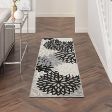 Load image into Gallery viewer, Nourison Aloha 2&#39; x 8&#39; Area Rug ALH05 Black White
