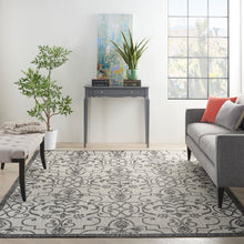 Load image into Gallery viewer, Nourison Country Side 7&#39; x 10&#39; Area Rug CTR04 Ivory/Charcoal
