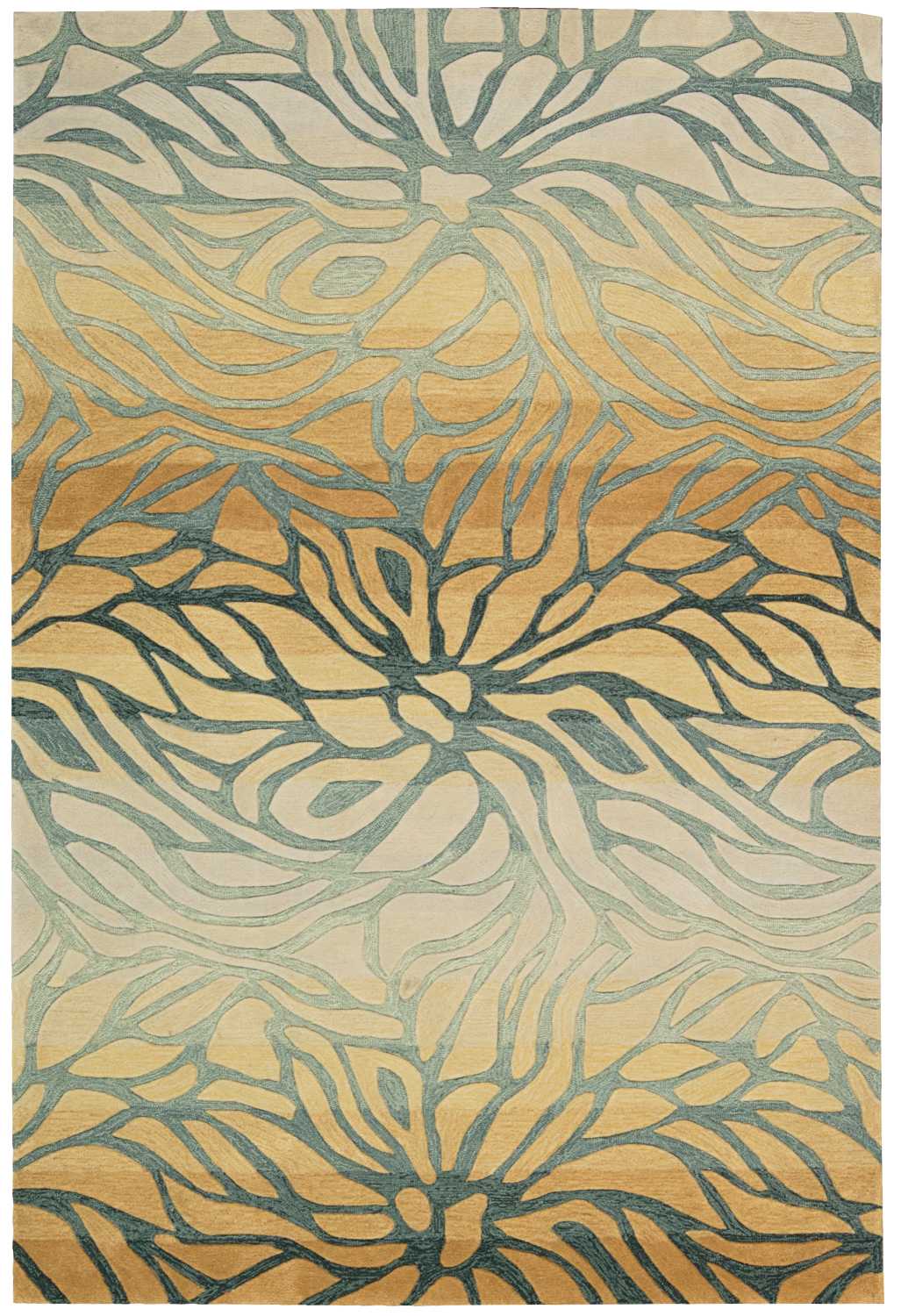 Nourison Contour CON25 Green 4'x6' Area Rug CON25 Breeze