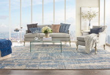 Load image into Gallery viewer, Nourison Ellora ELL01 Blue and Grey 9&#39;x12&#39; Oversized Handmade Rug ELL01 Blue
