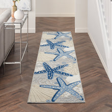 Load image into Gallery viewer, Nourison Aloha 2&#39; x 12&#39; Area Rug ALH24 Blue/Grey
