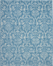 Load image into Gallery viewer, Nourison Jubilant JUB09 Blue 8&#39;x10&#39; Large Low-pile Rug JUB09 Blue
