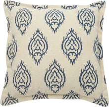 Load image into Gallery viewer, Nourison Life Styles Printed Ikat Indigo Throw Pillow DL561 20&quot; x 20&quot;
