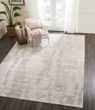Load image into Gallery viewer, Nourison Ellora ELL01 Grey and White 10&#39;x14&#39; Oversized Handmade Rug ELL01 Ivory/Grey
