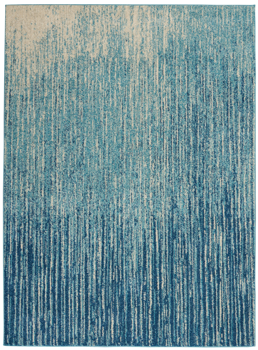 Nourison Passion 4' x 6' Navy Light Blue Area Rug PSN09 Navy/Light Blue