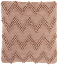 Load image into Gallery viewer, Mina Victory Life Styles Blush Large Chevron Throw Pillow DC173 20&quot; x 20&quot;
