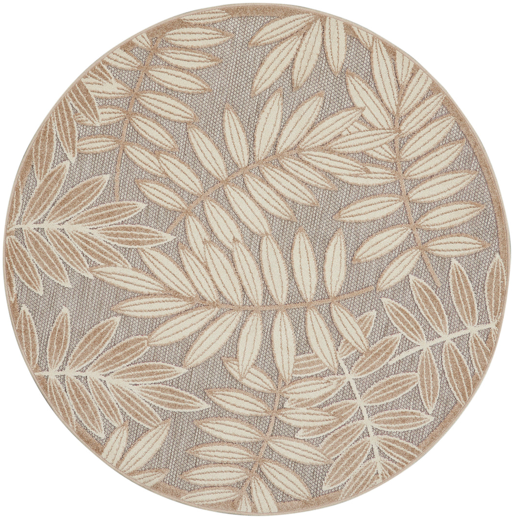 Nourison Aloha 5' Round Area Rug ALH18 Natural