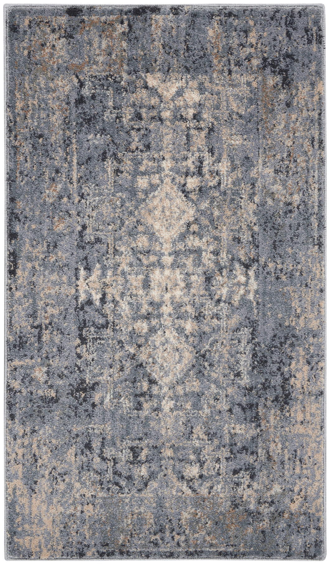 Kathy Ireland Ki38 Moroccan Celebr 2'x4' Slate Area Rug KI3M1 Slate