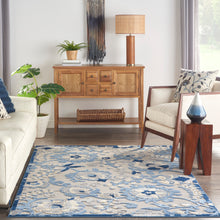 Load image into Gallery viewer, Nourison Aloha 5&#39; x 7&#39; Area Rug ALH17 Blue/Grey
