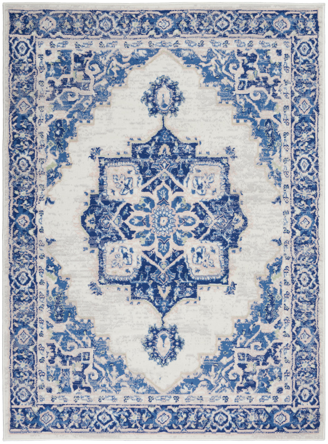 Nourison Whimsicle 6' x 9' Area Rug WHS03 Ivory Blue