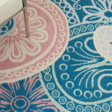 Load image into Gallery viewer, Nourison Jubilant JUB13 Pink and Blue 4&#39;x6&#39; Boho Area Rug JUB13 Blue
